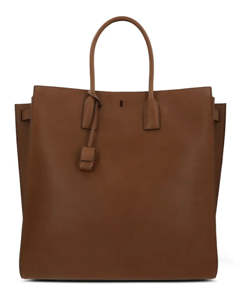 Saint Laurent Tote Bag aus Leder - Braun Braun