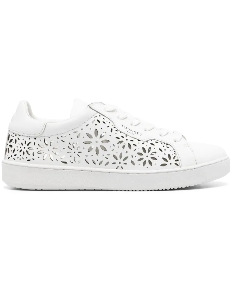 Twin-Set Sneakers mit Laser-Cuts - Weiß Weiß