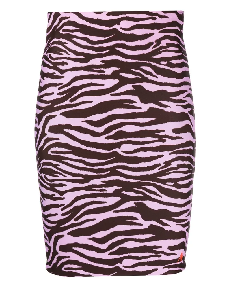 ATTICO Rock mit Print - Rosa Rosa
