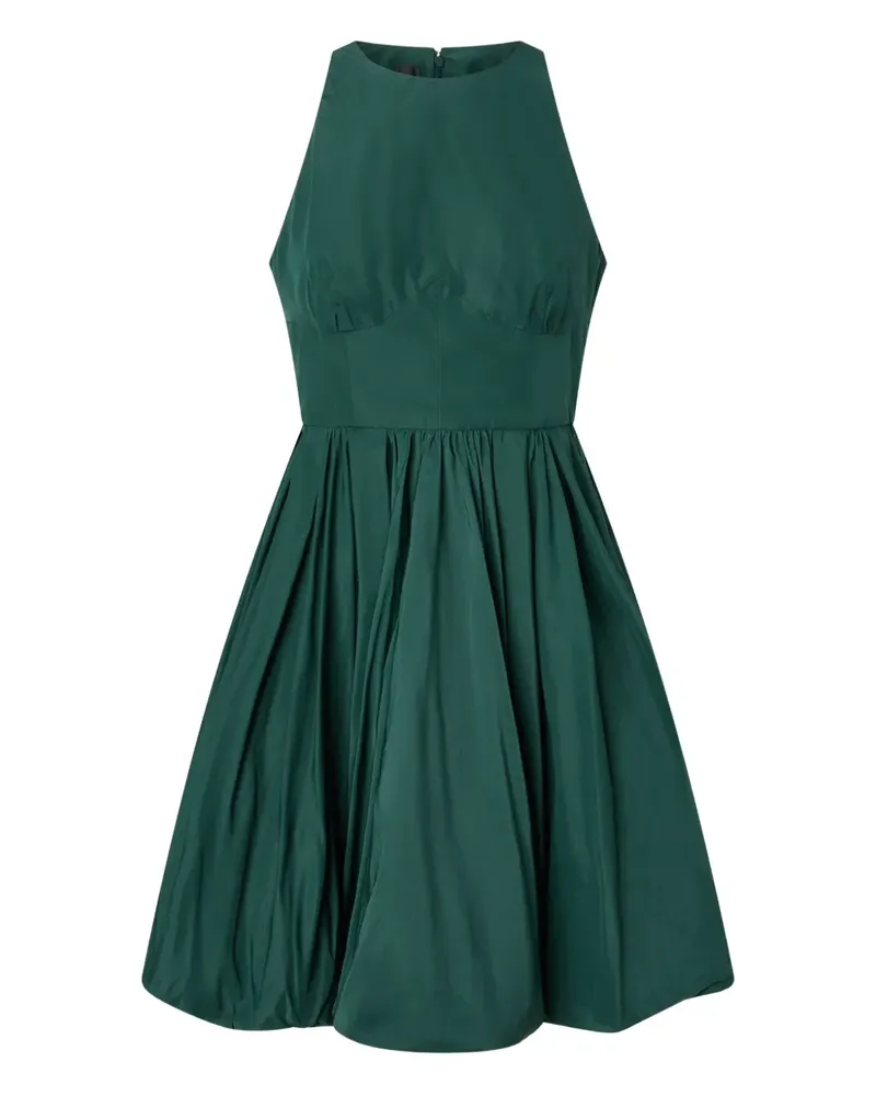 Pinko Ausgestelltes Minikleid mit rundem Ausschnitt - Grün Grün