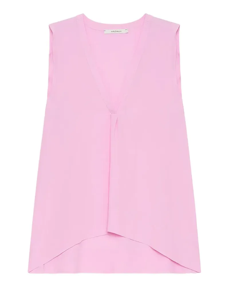 Maliparmi Top mit V-Ausschnitt - Rosa Rosa