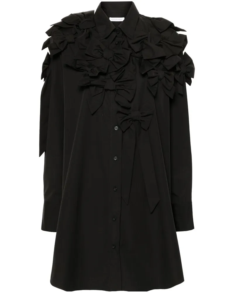 Viktor & Rolf Hemdkleid mit Schleife - Schwarz Schwarz