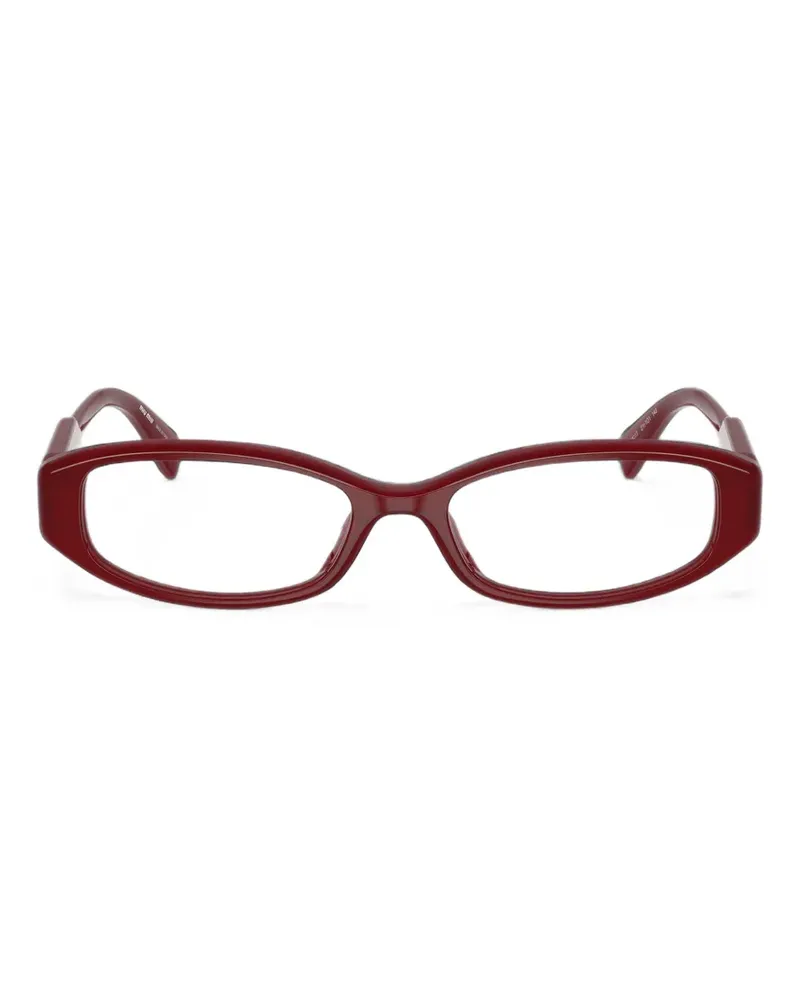 Miu Miu Brille mit ovalem Gestell - Rot Rot