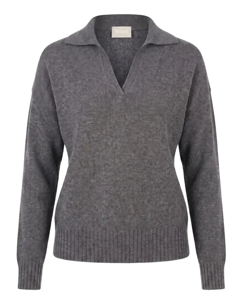 Drumohr  cashmere v-neck collar sweater - Grau Grau