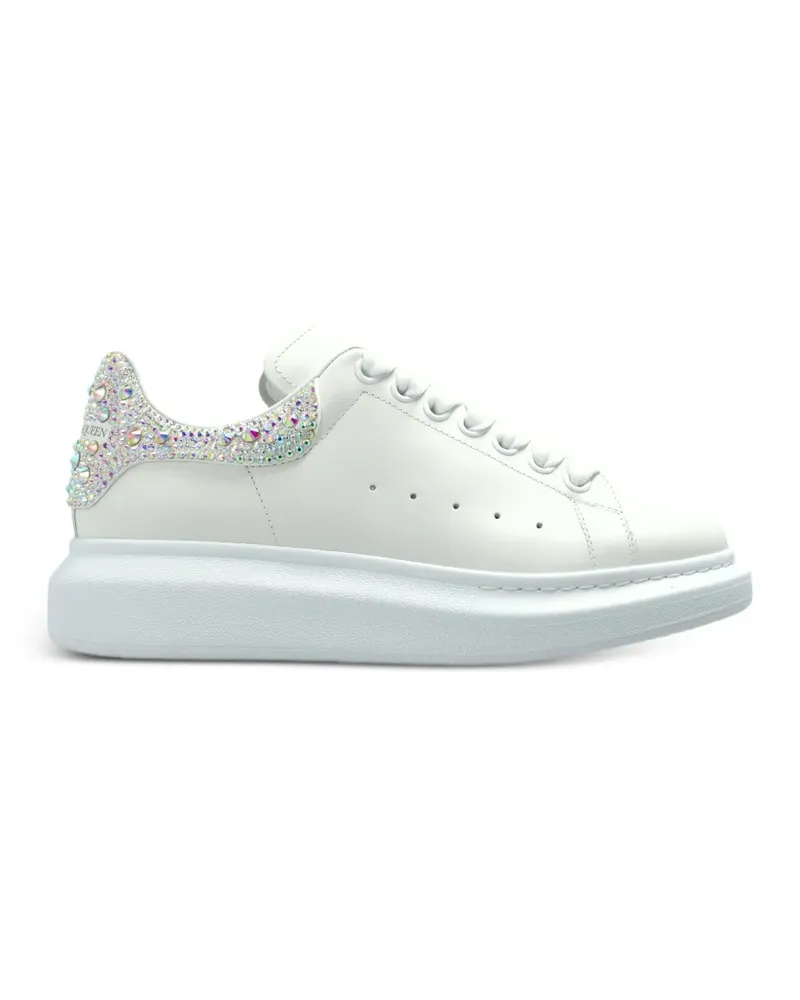 Alexander McQueen embellished lace-up sneakers - Weiß Weiß