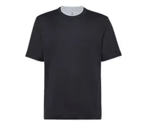Jersey-T-Shirt mit Kontrastdetails
