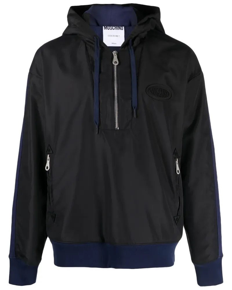 Moschino Kapuzenjacke in Colour-Block-Optik - Blau Blau