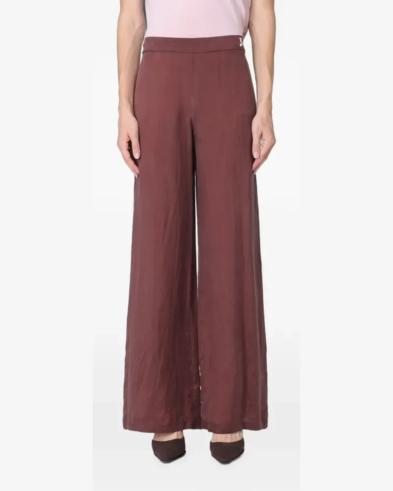 Patrizia Pepe logo-plaque palazzo pants - Rot Rot