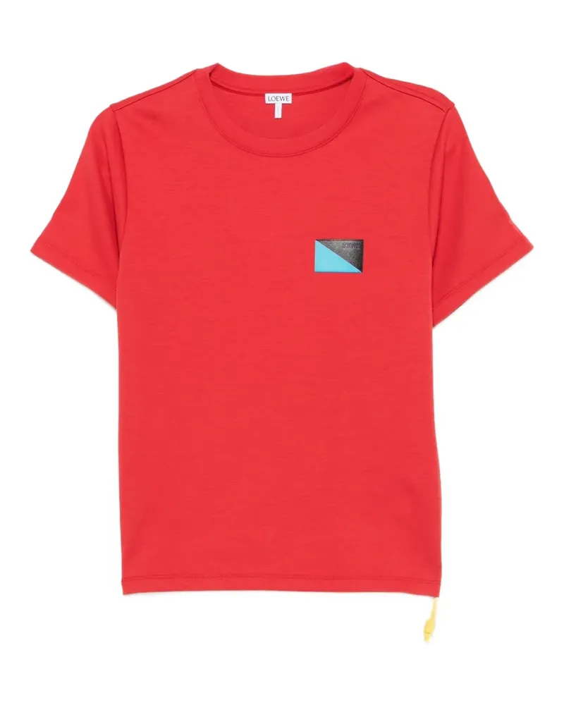 Loewe logo-patch T-shirt - Rot Rot
