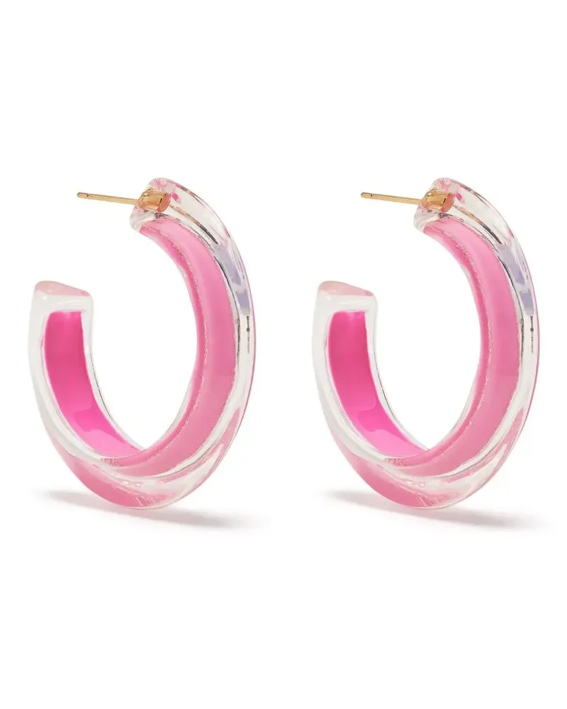 Alison Lou Mittelgroße Jelly-Creolen - Rosa Rosa