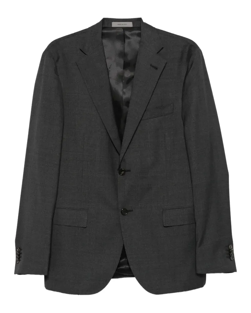 Corneliani Einreihiger Anzug mit Karomuster - Grau Grau