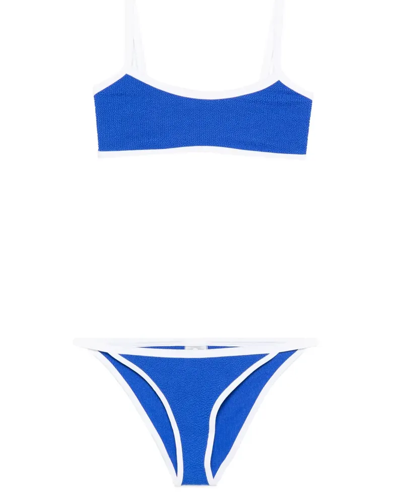 Hunza G Tyler Bikini mit Kontrastdetails - Blau Blau