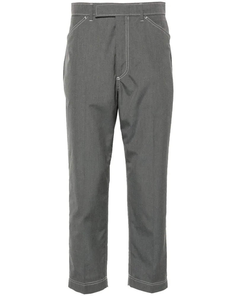 Thom Browne Gerade Cropped-Hose - Grau Grau