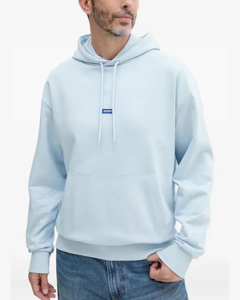 HUGO BOSS Nazardo Hoodie mit Logo-Patch - Blau Blau