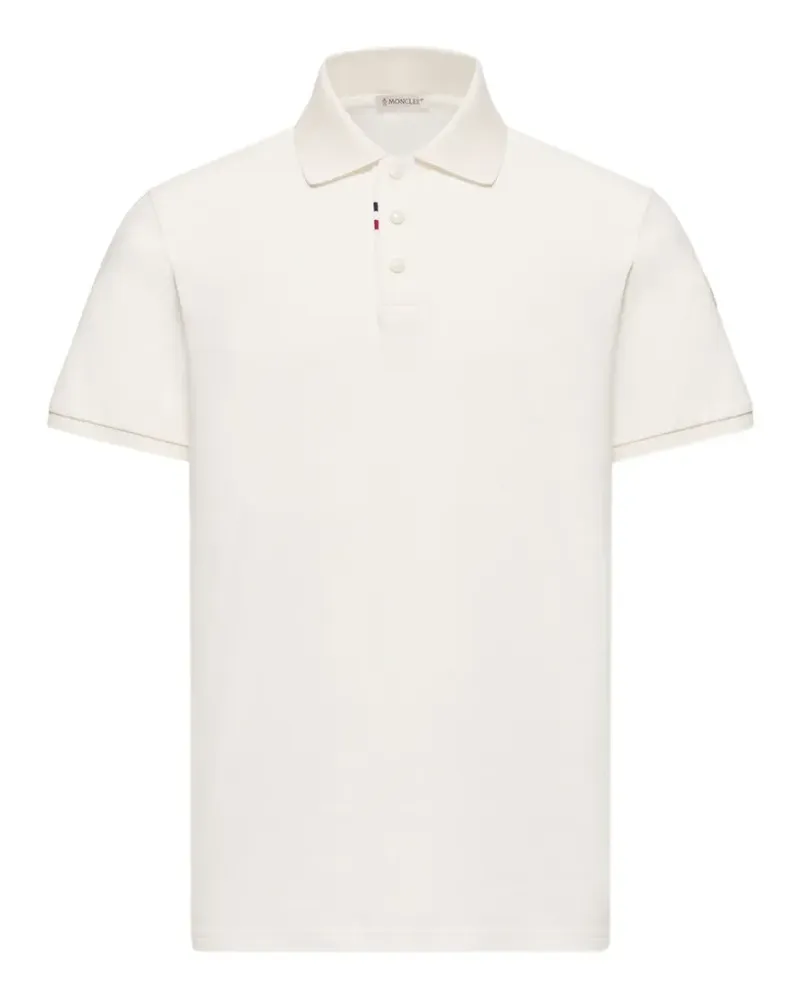Moncler Poloshirt aus Baumwoll-Piquet - Weiß Weiß