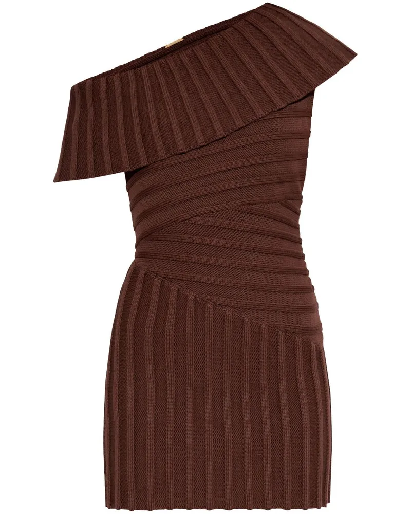 Cult Gaia Einschultriges Minikleid - Braun Braun