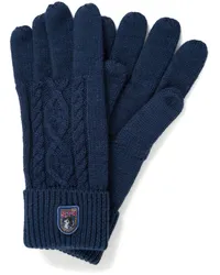 Parajumpers Handschuhe mit Zopfmuster Blau