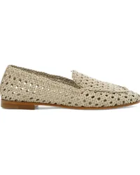 Roberto del Carlo Portofino Loafer mit Webmuster Nude