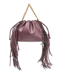 Pinko Handtasche mit Fransen Violett