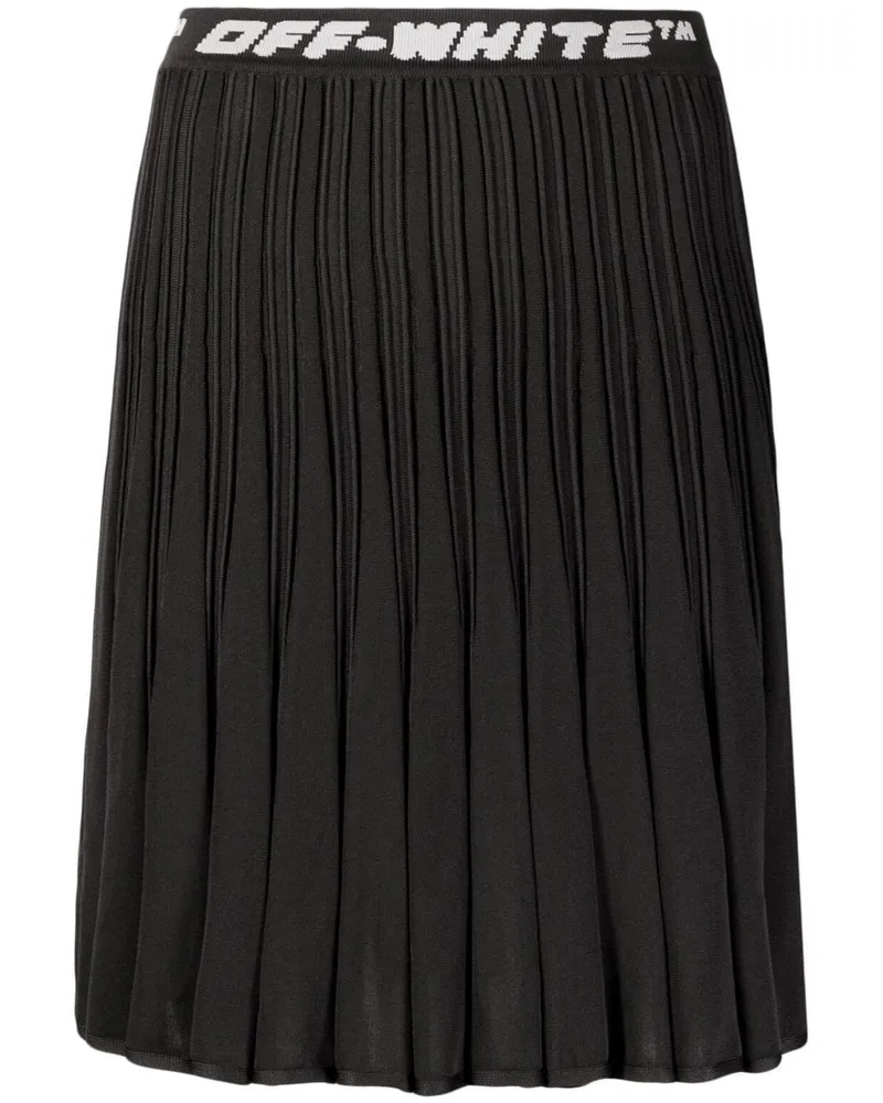 OFF-WHITE Rock mit Logo-Print - Schwarz Schwarz