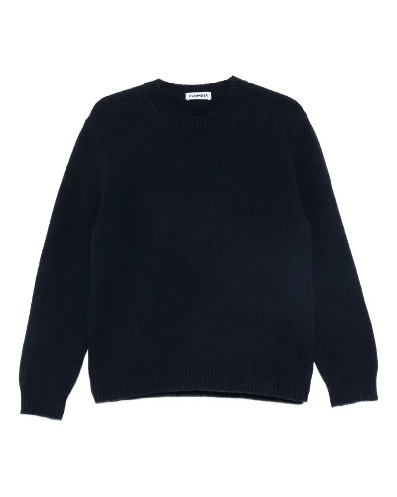 Jil Sander Pullover mit gerippten Details - Blau Blau
