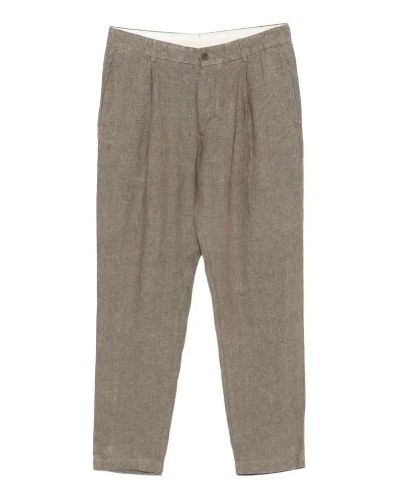 Original Vintage Style pleated linen trousers - Braun Braun