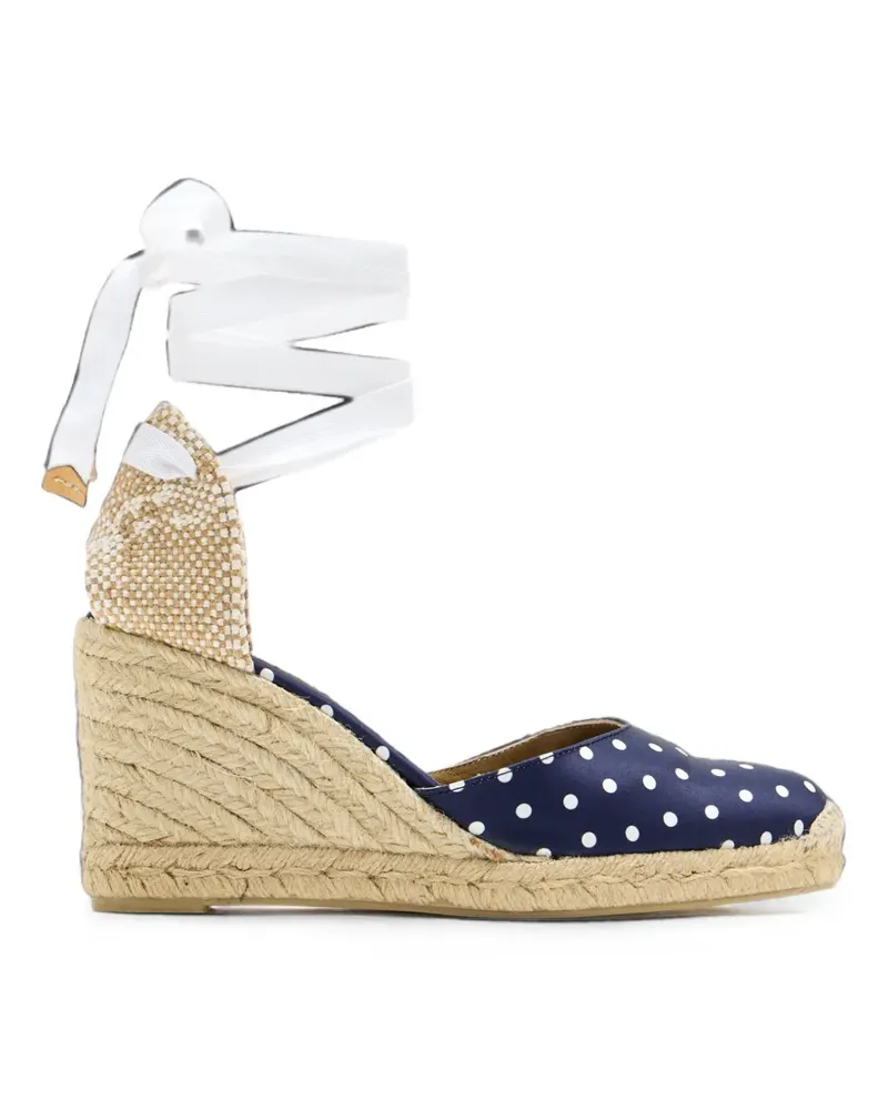 Castañer Carina polka dot-print espadrilles - Blau Blau
