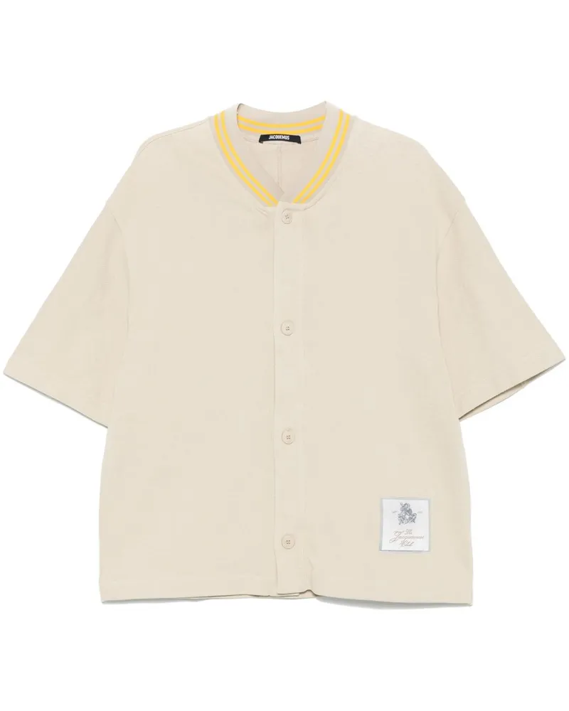 Jacquemus La Chemise Baseball MC Hemd - Nude Nude