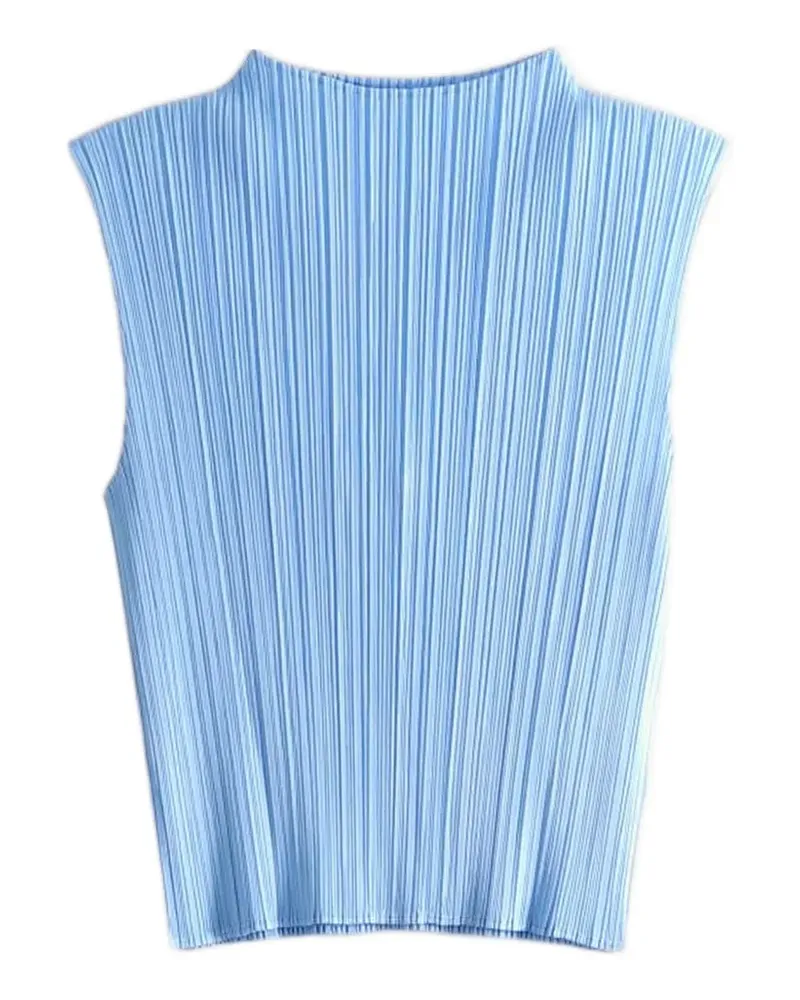 Issey Miyake Monthly Colors August Top mit Falten - Blau Blau