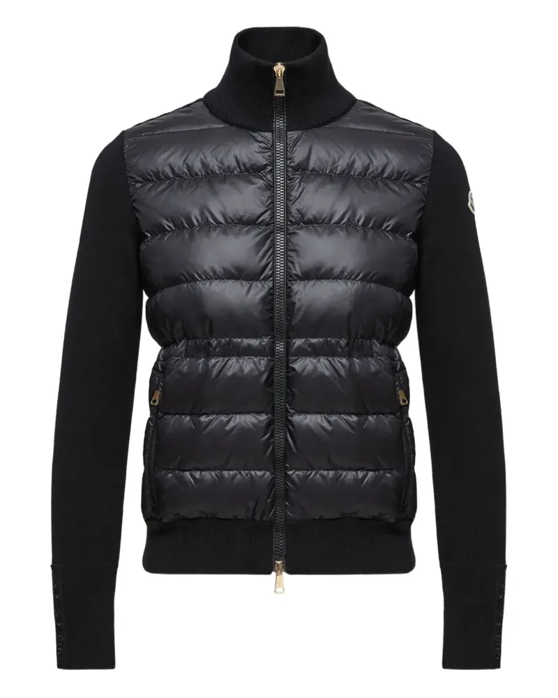 Moncler quilted zip jacket - Schwarz Schwarz