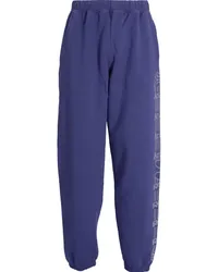 Aries Jogginghose mit Column-Print Blau