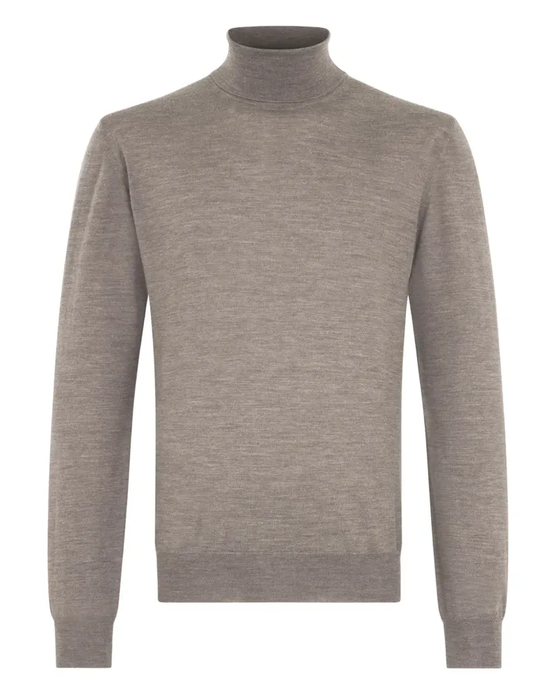 Boglioli T-Shirt mit Rollkragen - Grau Grau