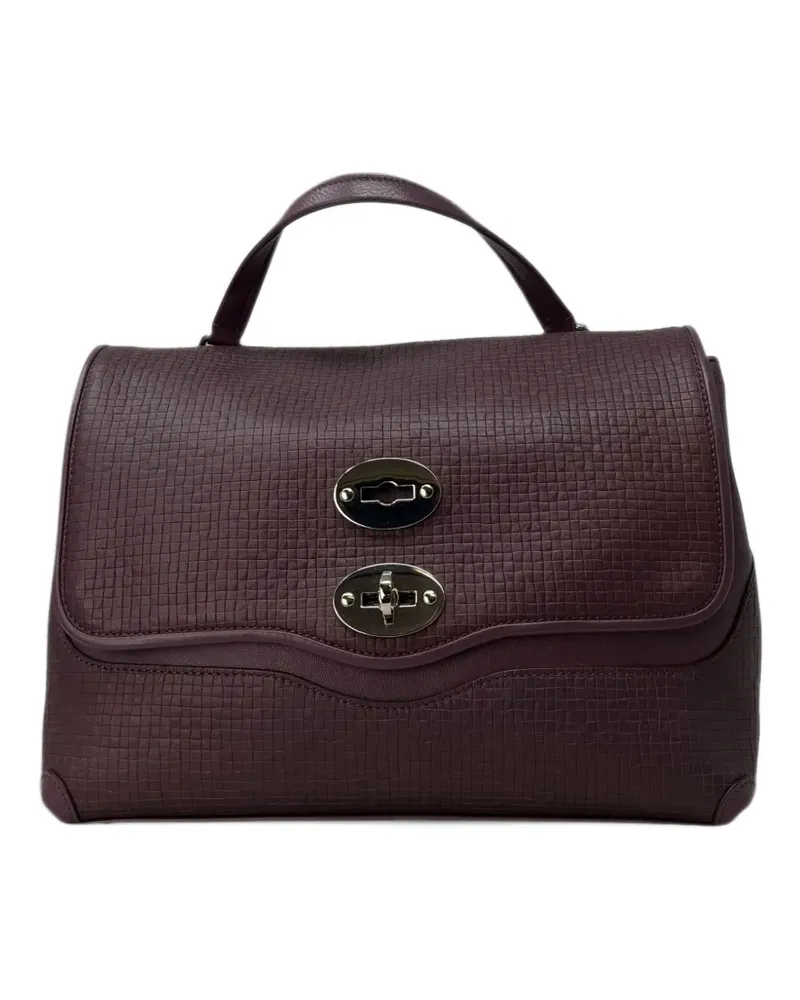 Zanellato small Postina Cestaia textured-leather tote bag - Rot Rot