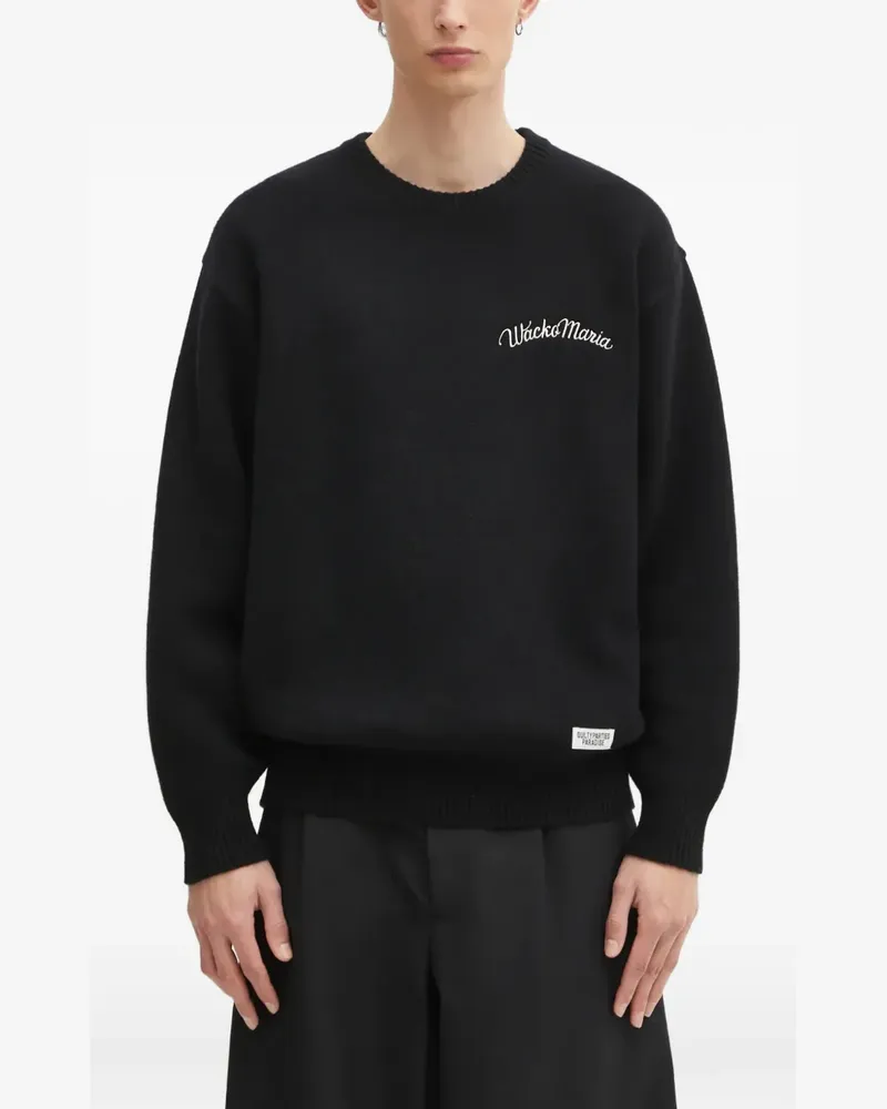 Wacko Maria logo-embroidered sweater - Schwarz Schwarz