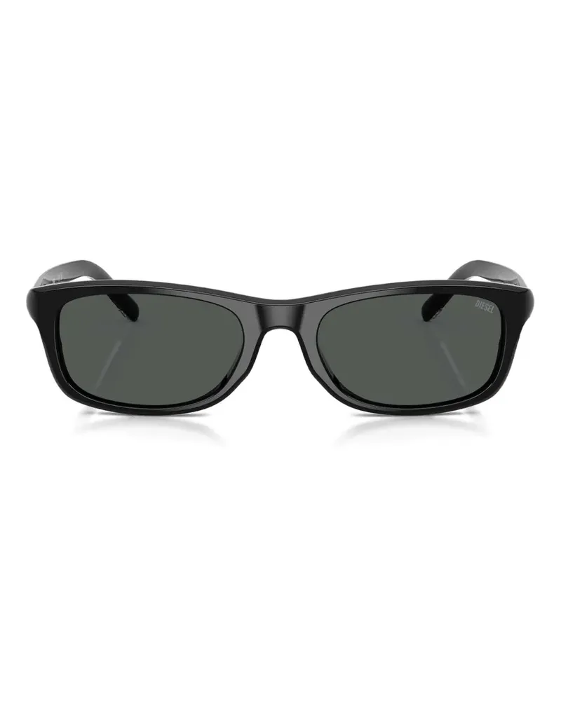 Diesel rectangle-frame sunglasses - Schwarz Schwarz