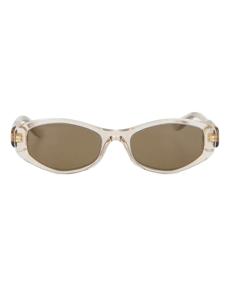 Balenciaga Nova oval-frame sunglasses - Nude Nude