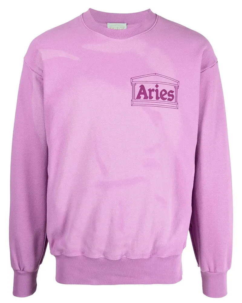 Aries Sweatshirt mit Logo Rosa