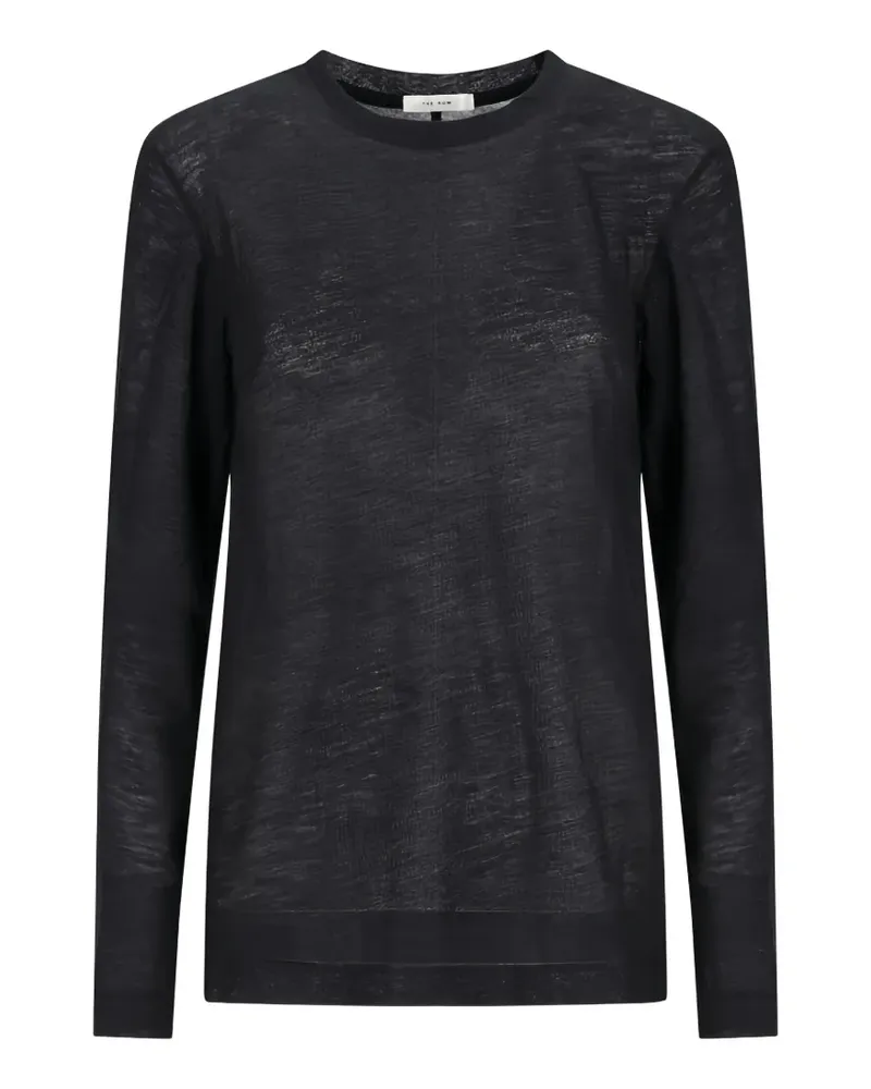 The Row Langarmshirt mit Rüschenkragen - Schwarz Schwarz