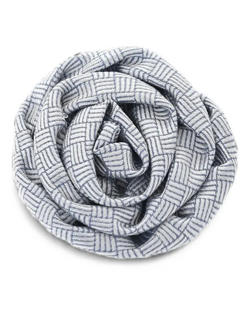Corneliani Anstecknadel aus Seide - Grau Grau
