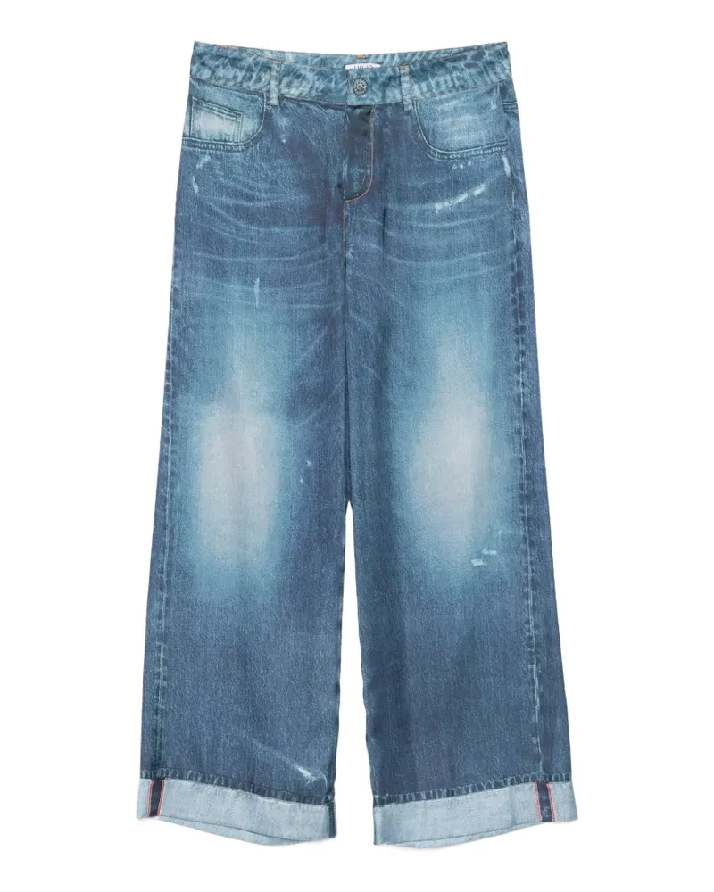 Liu Jo jeans-print trousers - Blau Blau
