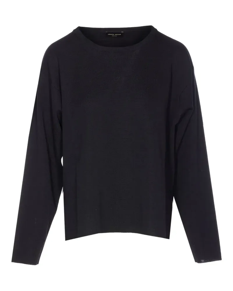 Roberto Collina Pullover mit rundem Ausschnitt - Schwarz Schwarz
