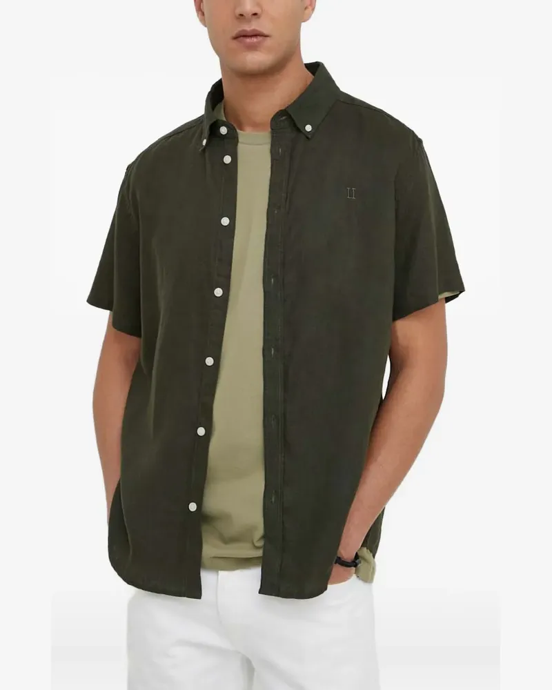 LES DEUX buttoned short-sleeve shirt - Grün Grün