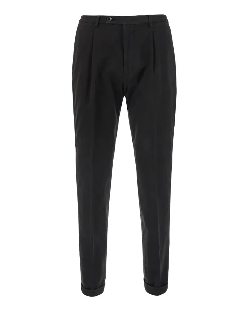 MICHAEL COAL Hose mit Bundfalten - Schwarz Schwarz
