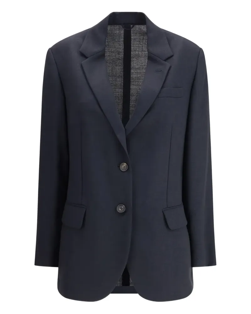 Brunello Cucinelli Gürtel-Jacke mit zwei Knöpfen - Blau Blau
