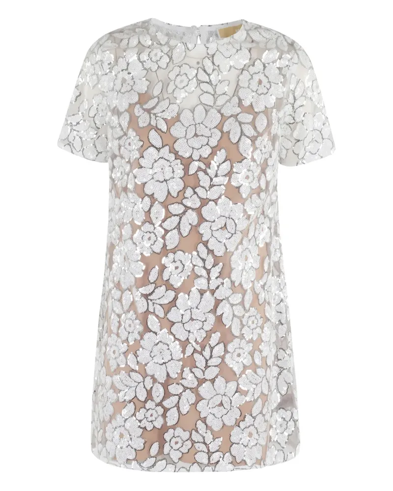 Michael Kors Kleid mit Pailletten - Weiß Weiß
