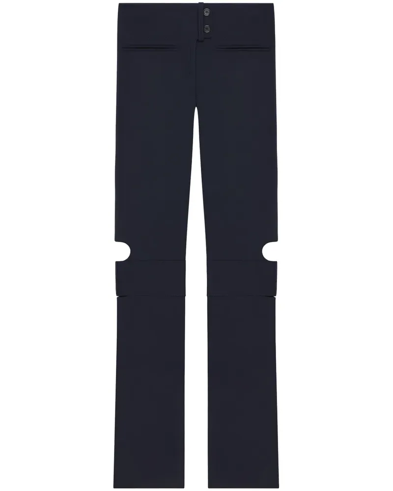 Courrèges Hose mit doppelter Schnalle - Blau Blau
