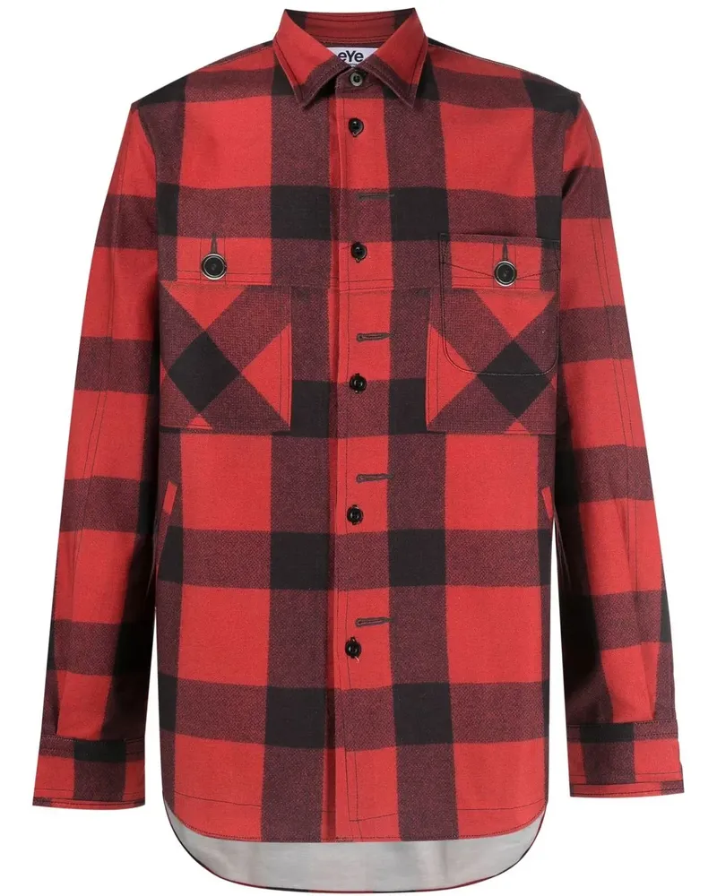 Junya Watanabe Hemd mit Karomuster - Rot Rot