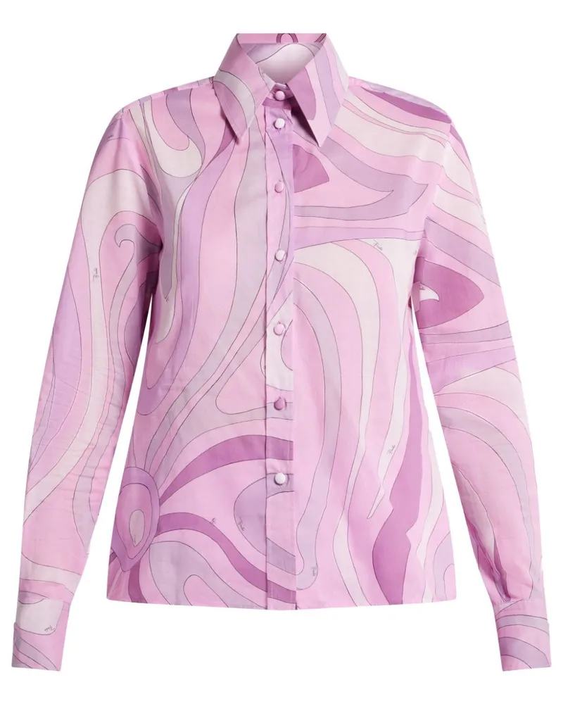 Emilio Pucci Hemd mit Marmo-Print - Rosa Rosa