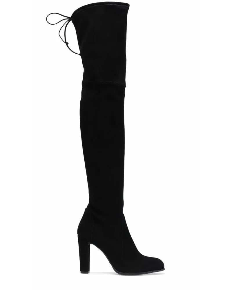 Stuart Weitzman Highland Overknee-Stiefel 120mm - Schwarz Schwarz