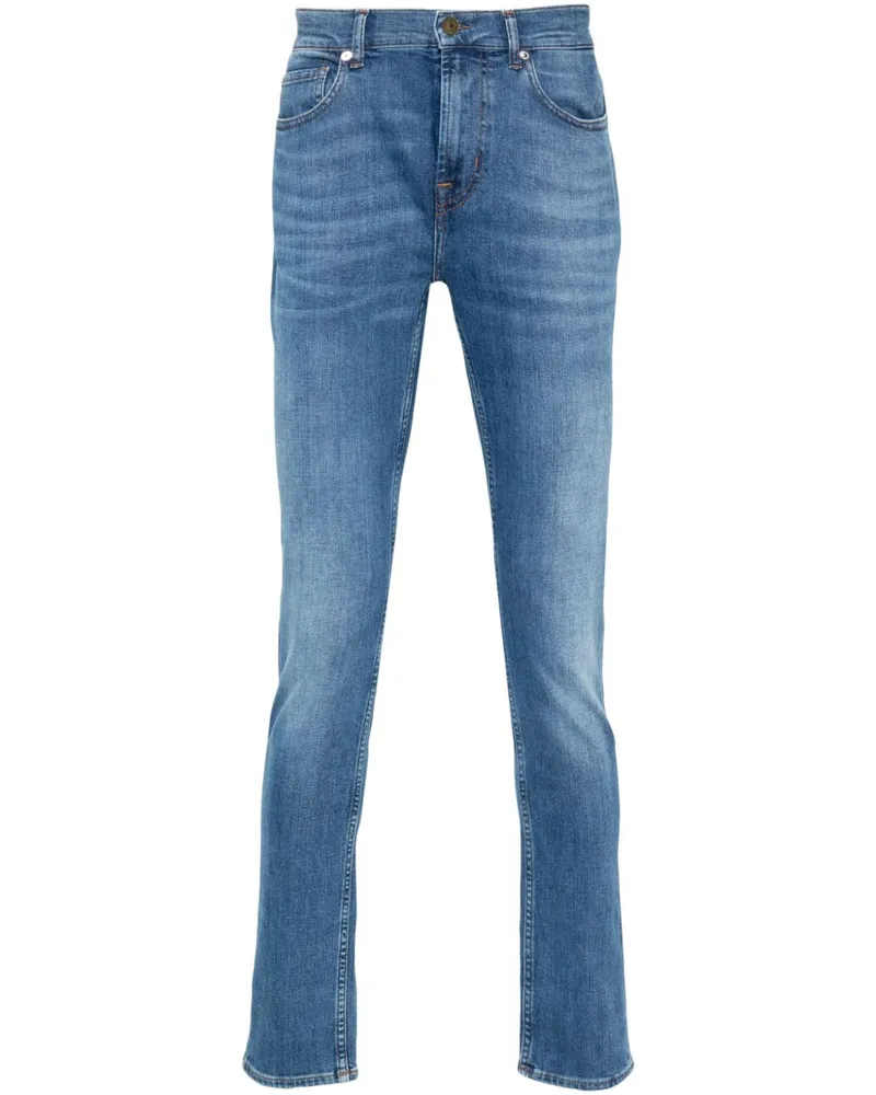 7 for all mankind Paxtyn Jeans mit Logo-Patch - Blau Blau